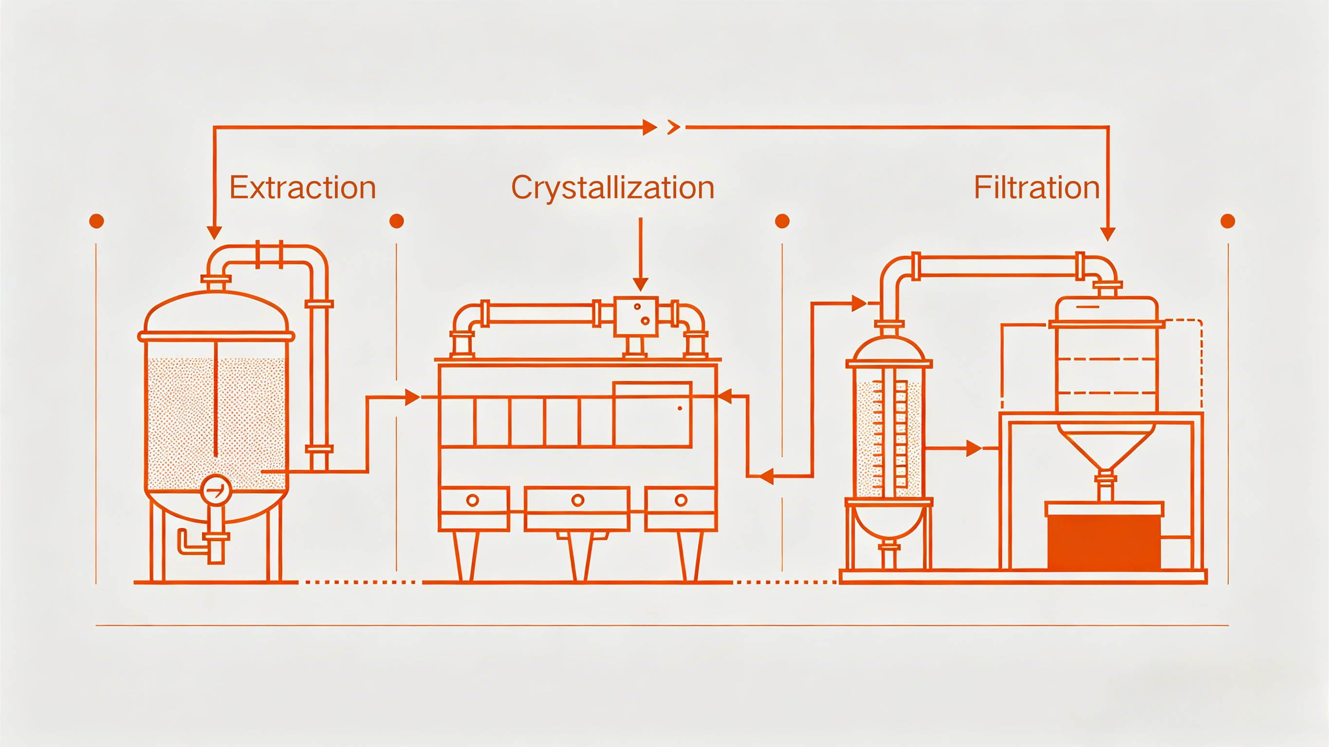 Extraction, Crystallization, and Filtration