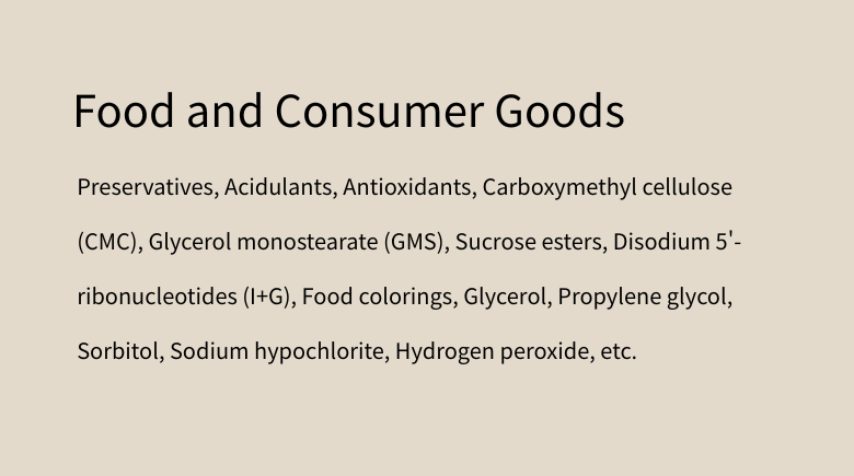 Food and Consumer Goods