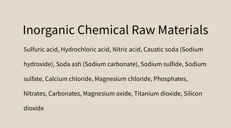 Inorganic Chemical Raw Materials