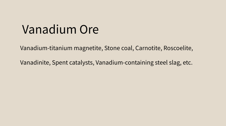 Vanadium Ore